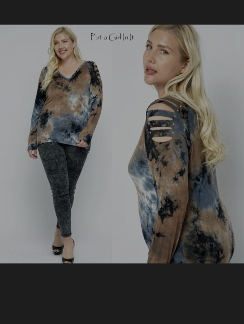New Vocal Boho Sarah Top With Laser-cut and Rhinestone Details. XL - Picture 2 of 6